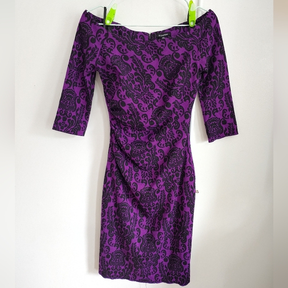 AVAILABLE IN BUNDLE! / Le Château, purple and black chic dress, size small. - Picture 5 of 12